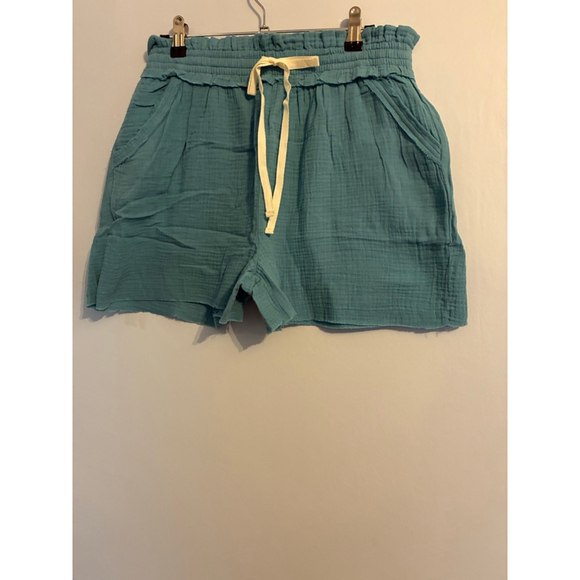 NWOT Zenana Teal Shorts Size Large - Picture 3 of 6